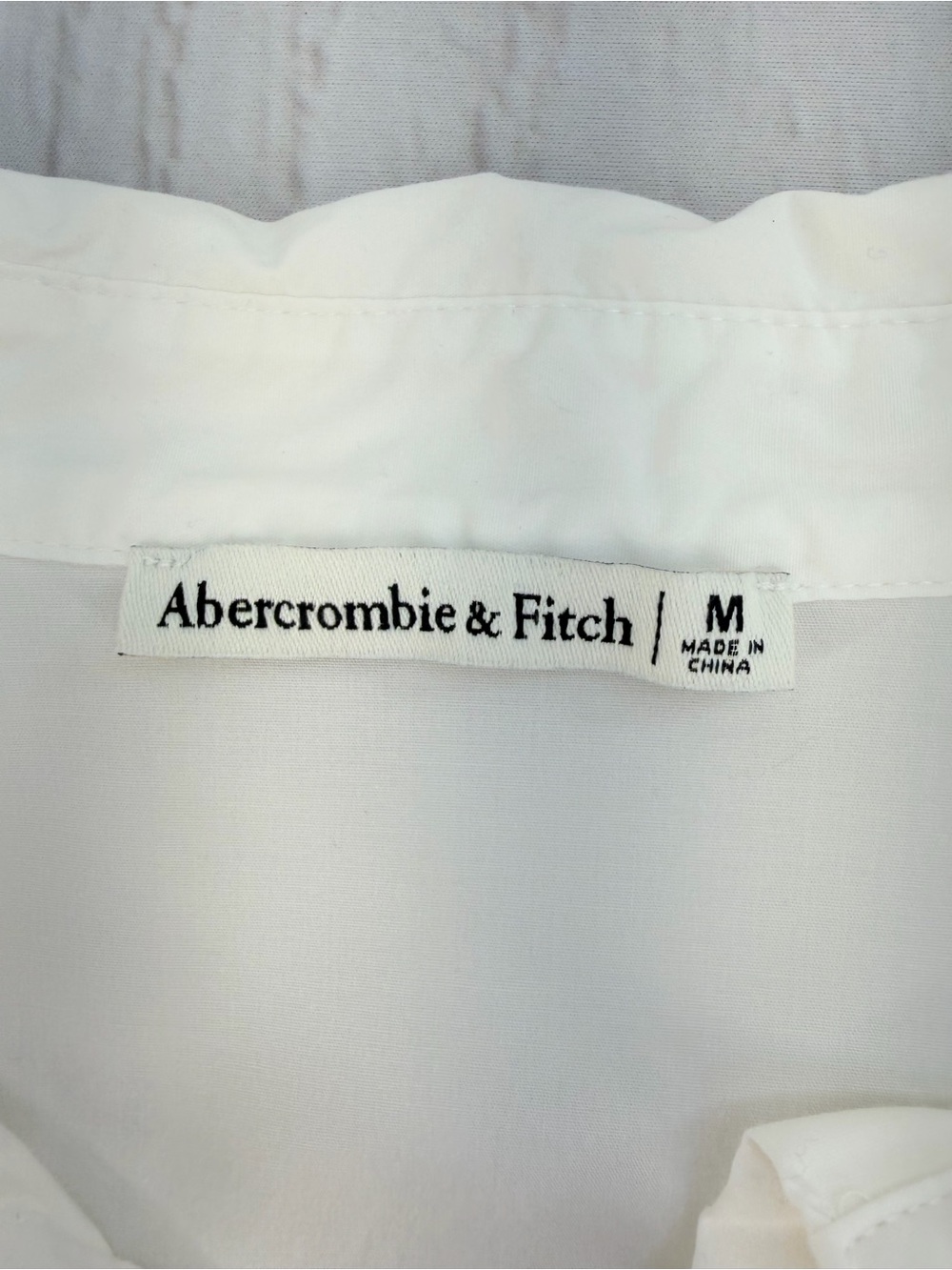 Abercrombie & Fitch White Corset Button Shirt Top Women's Medium - Picture 11 of 17